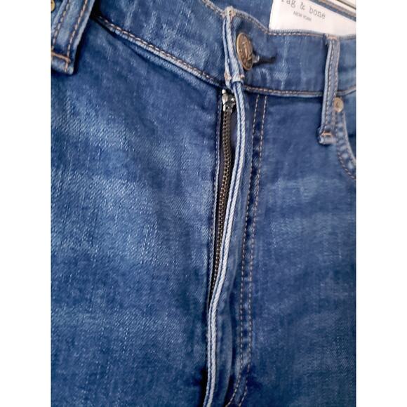 Rag & Bone Harlow Mid Rise Ankle Straight Jeans Size 29 - Picture 9 of 12